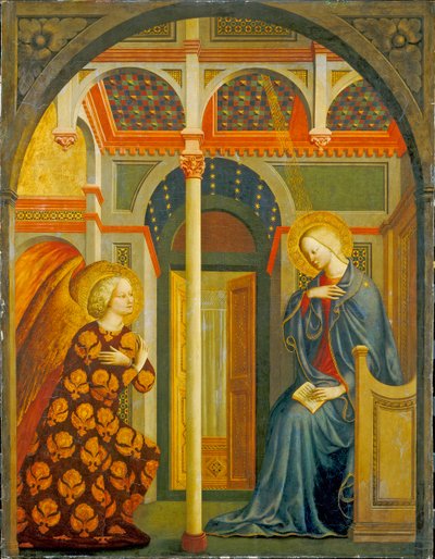 La Anunciación, c.1423-24 de Tommaso Masolino da Panicale